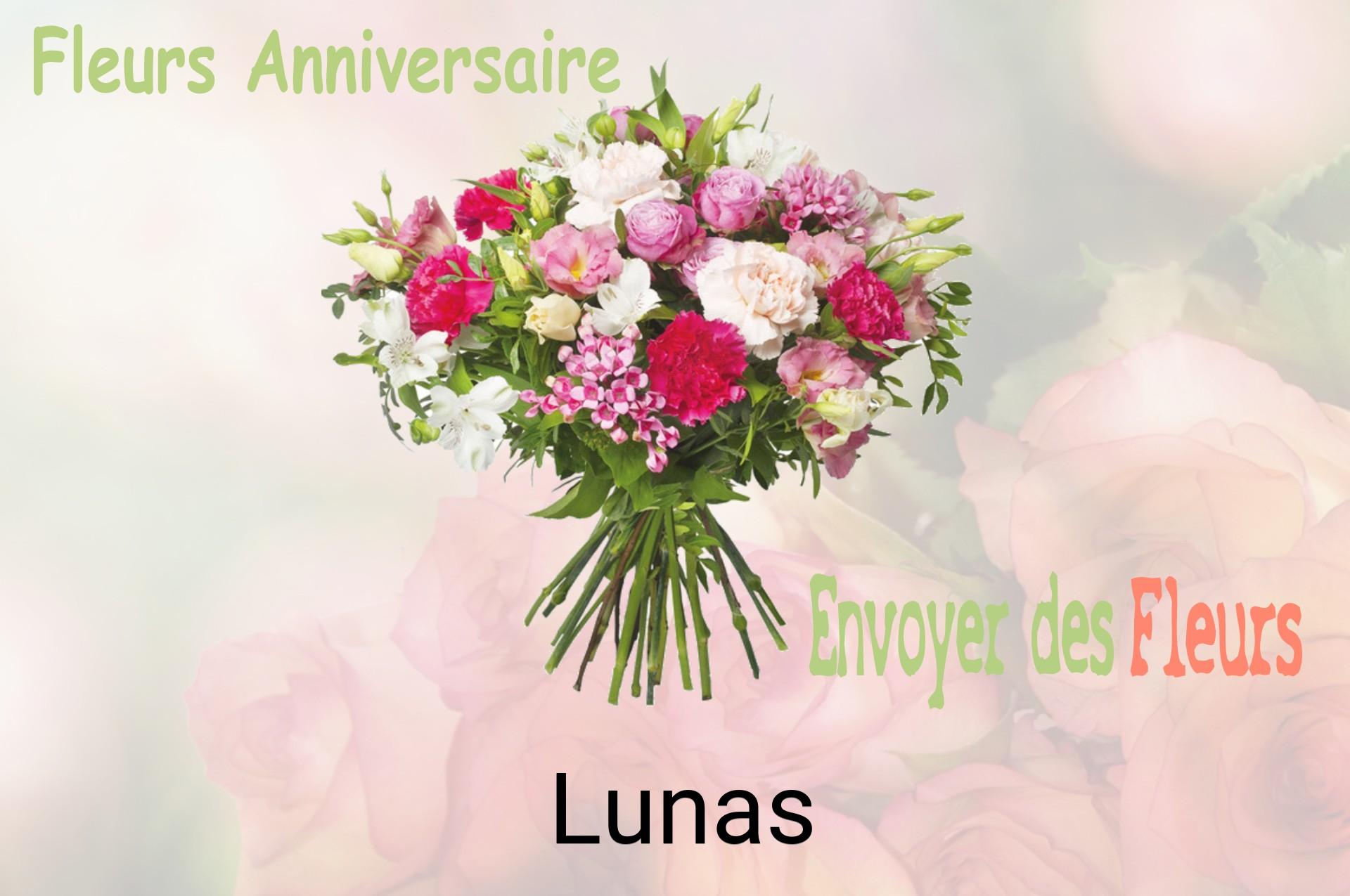 Bouquet de fleurs d’anniversaire livré à Lunas